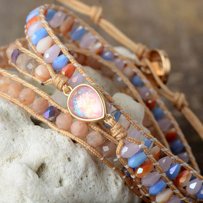 Opal Beaded Bracelet - Multicolor / One Size - Women’s Jewelry - Bracelets - 4 - 2024
