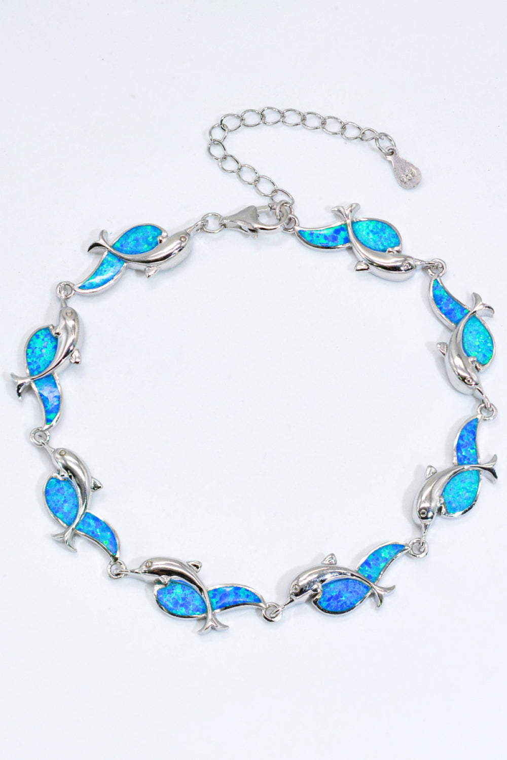 Opal Dolphin 925 Sterling Silver Bracelet - Blue / One Size - Women’s Jewelry - Bracelets - 1 - 2024