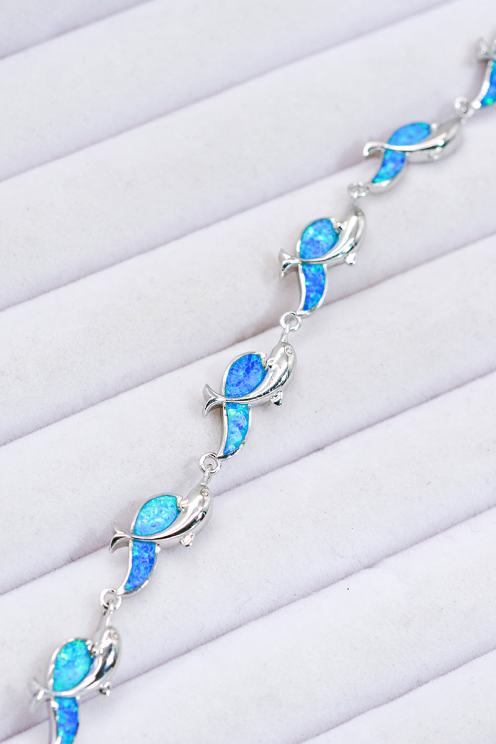 Opal Dolphin 925 Sterling Silver Bracelet - Blue / One Size - Women’s Jewelry - Bracelets - 4 - 2024