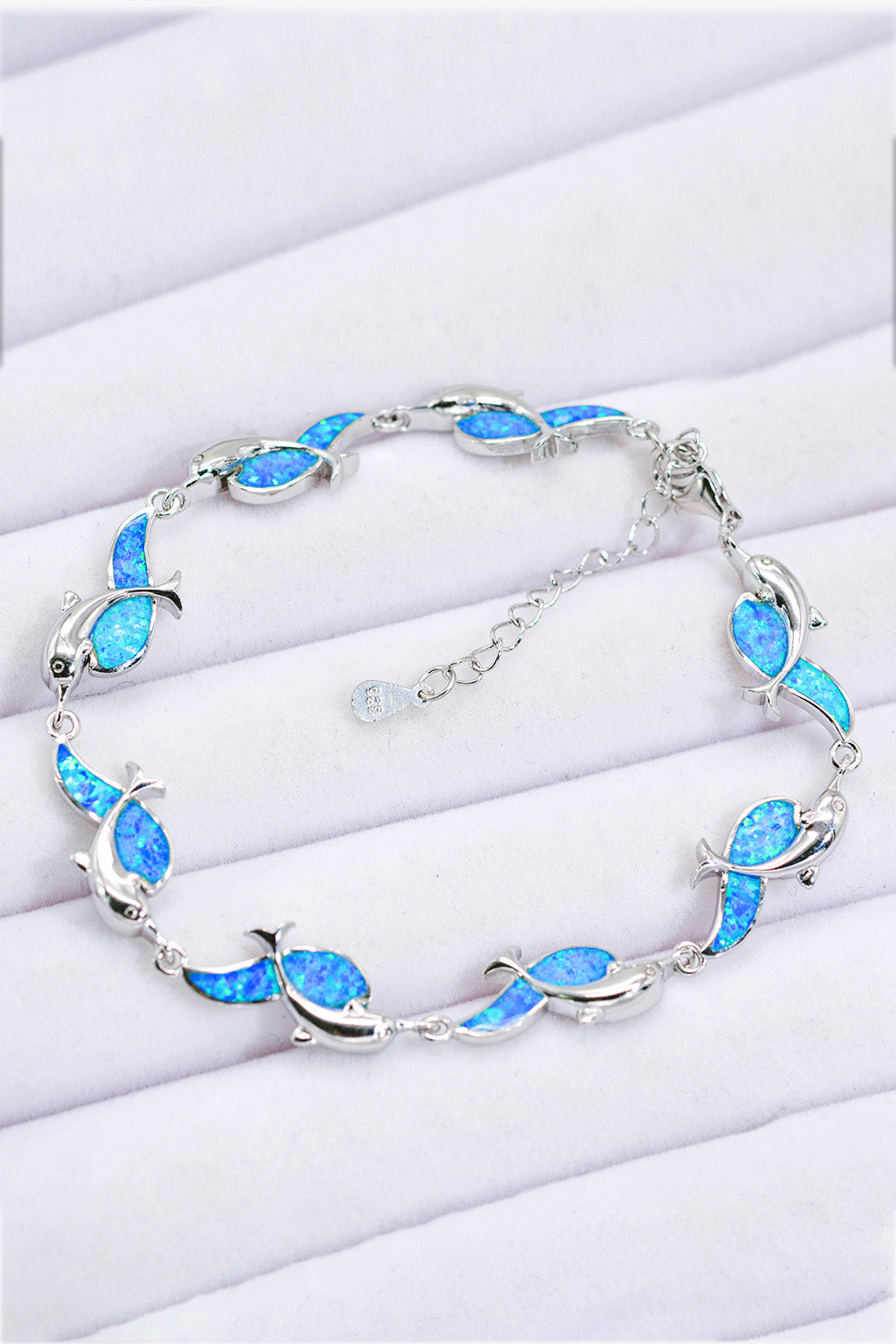Opal Dolphin 925 Sterling Silver Bracelet - Blue / One Size - Women’s Jewelry - Bracelets - 2 - 2024