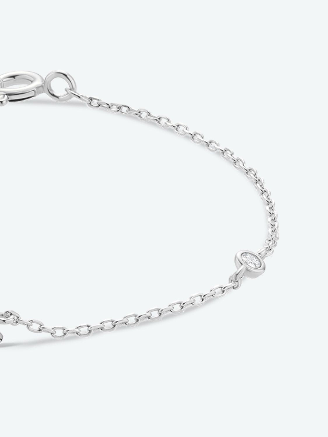Q To U Zircon 925 Sterling Silver Bracelet - Women’s Jewelry - Bracelets - 12 - 2024