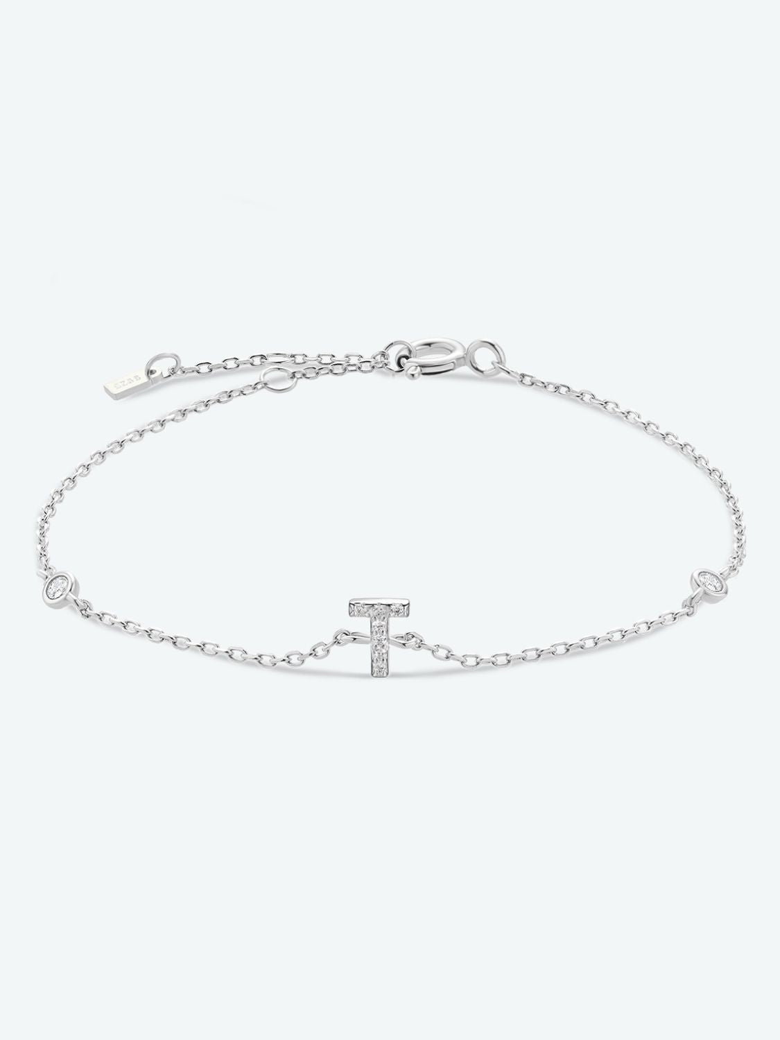 Q To U Zircon 925 Sterling Silver Bracelet - T/Silver / One Size - Women’s Jewelry - Bracelets - 23 - 2024