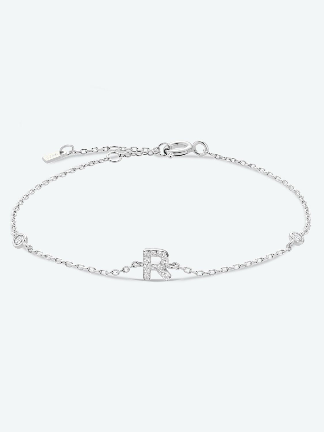 Q To U Zircon 925 Sterling Silver Bracelet - R/Silver / One Size - Women’s Jewelry - Bracelets - 10 - 2024