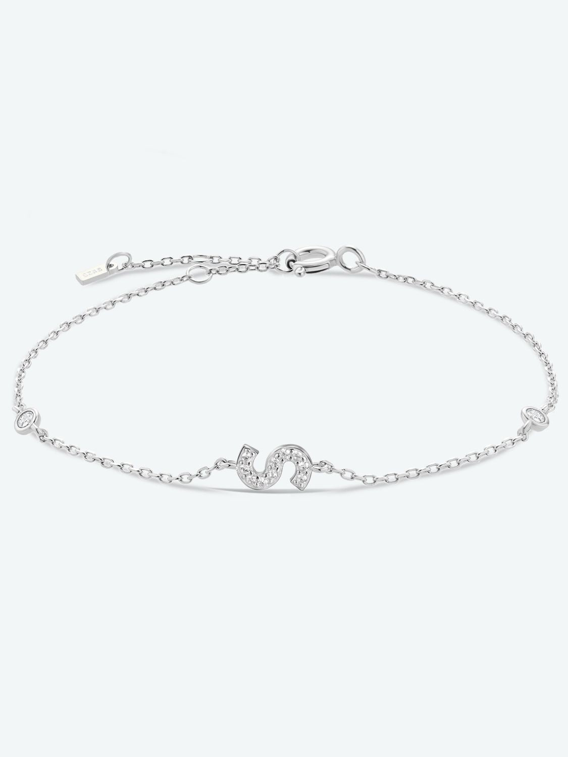 Q To U Zircon 925 Sterling Silver Bracelet - S/Silver / One Size - Women’s Jewelry - Bracelets - 16 - 2024