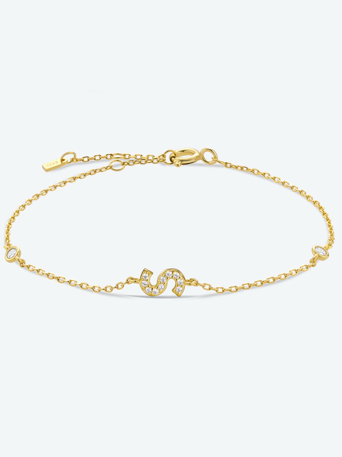 Q To U Zircon 925 Sterling Silver Bracelet - S/Gold / One Size - Women’s Jewelry - Bracelets - 13 - 2024