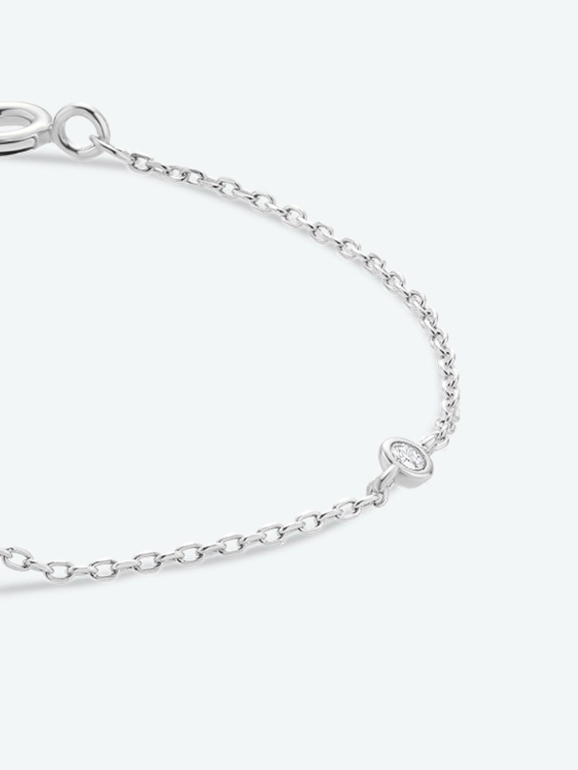 Q To U Zircon 925 Sterling Silver Bracelet - Women’s Jewelry - Bracelets - 25 - 2024