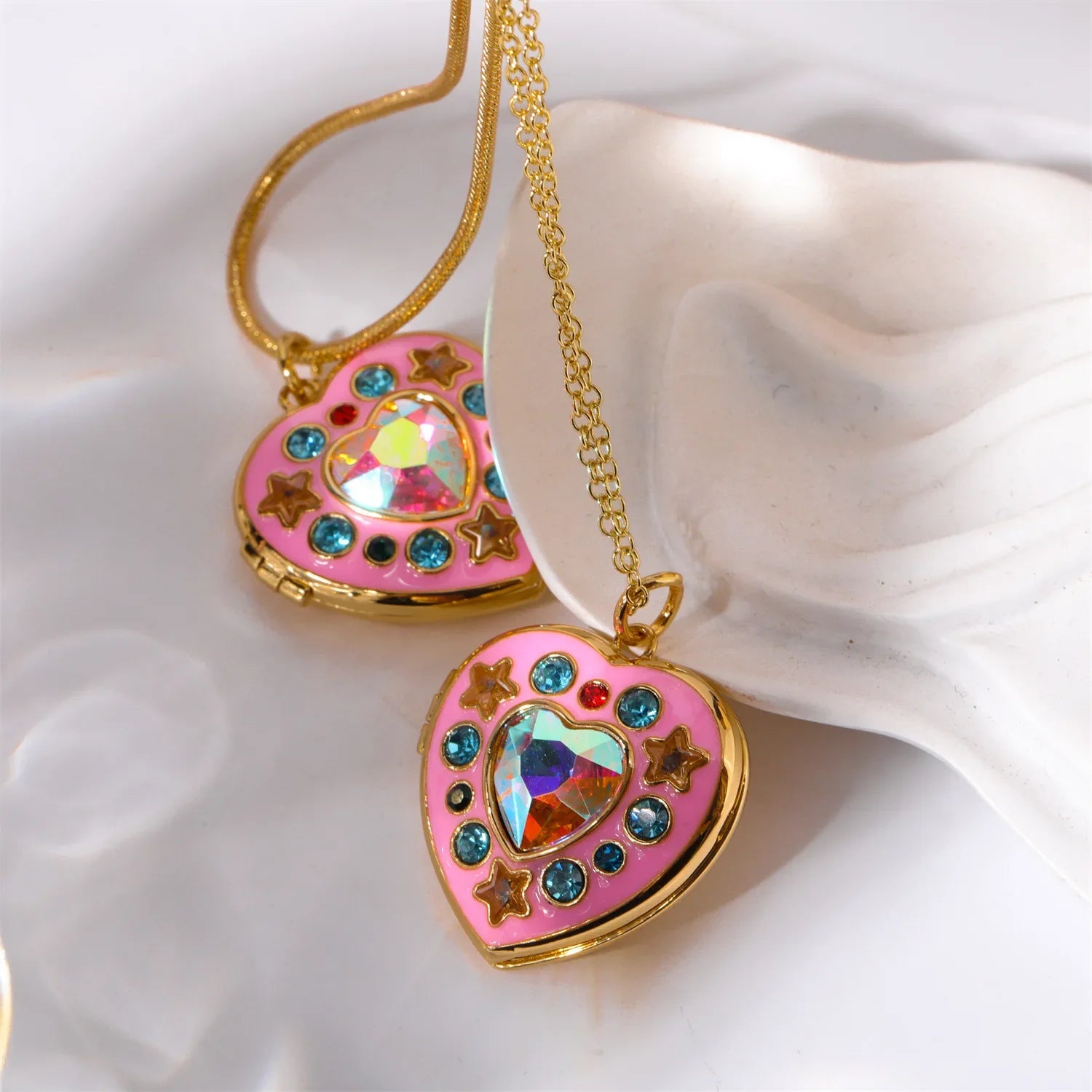 Rose Quartz Barbie Necklace Jewelry - Kawaii Stop -  rose-quartz-barbie-necklace-jewelry