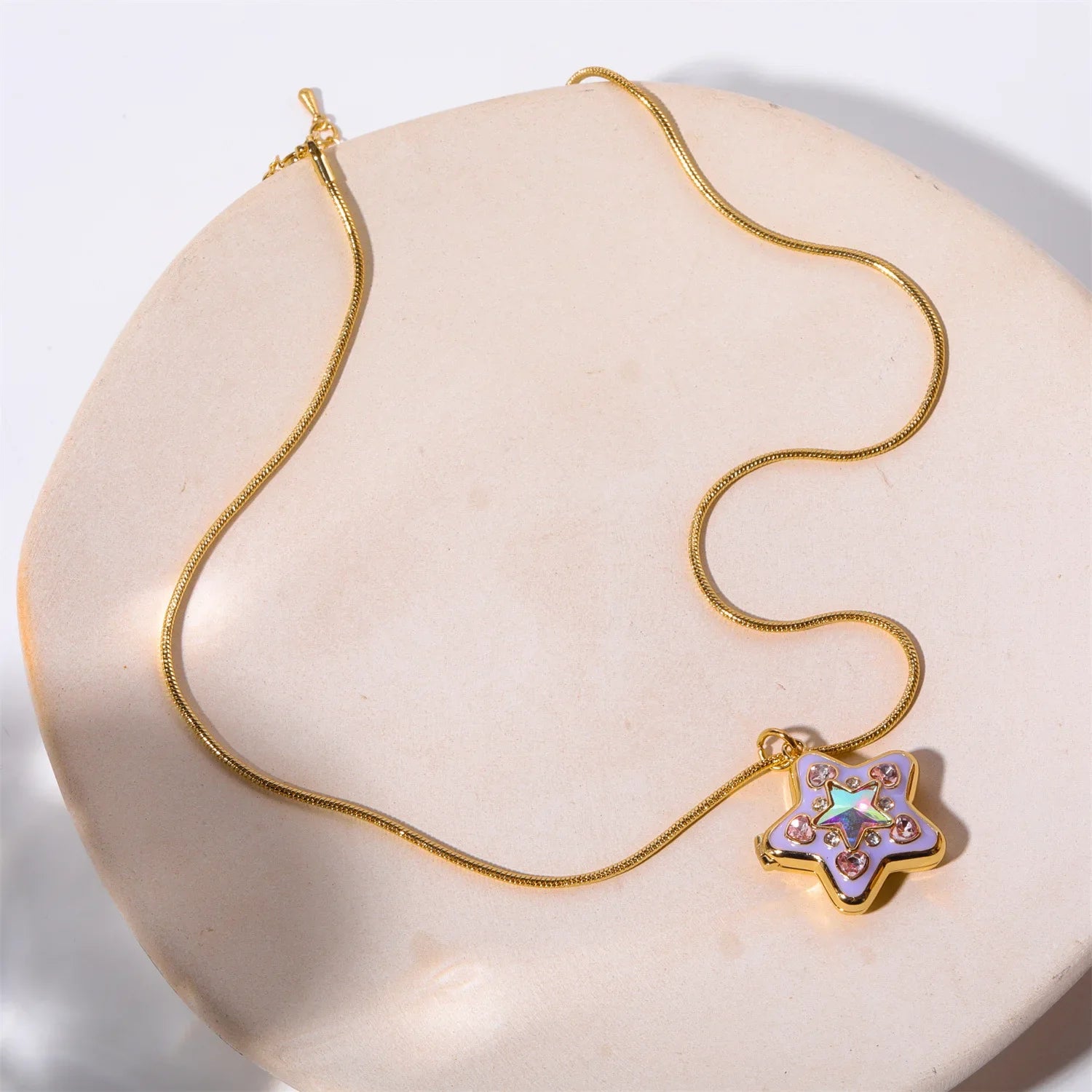 Rose Quartz Barbie Necklace Jewelry - Yellow / 40cm / Gold - Women’s Jewelry - Necklaces - 8 - 2024