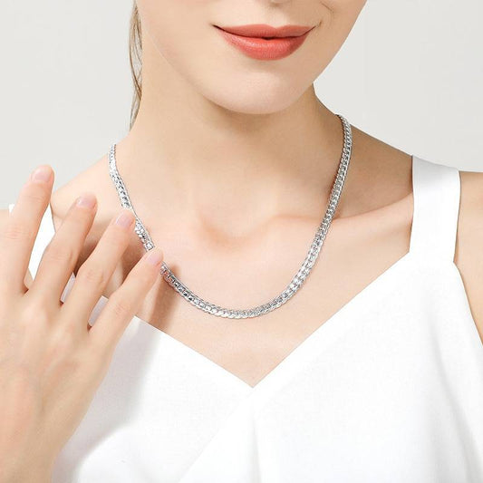 Silver Plated Chain Necklace - Women’s Jewelry - Necklaces - 2 - 2024