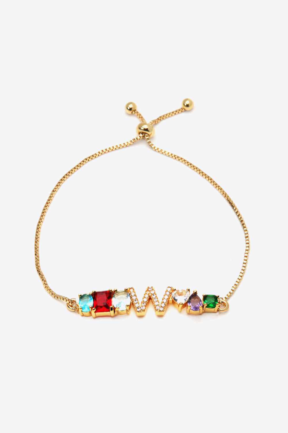 U to Z Zircon Bracelet - W / One Size - Women’s Jewelry - Bracelets - 7 - 2024