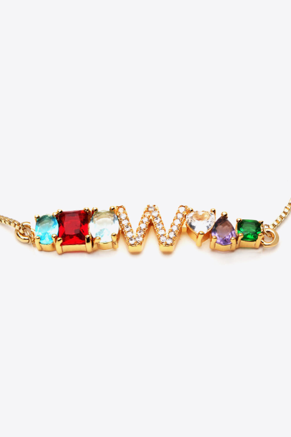 U to Z Zircon Bracelet - Women’s Jewelry - Bracelets - 8 - 2024
