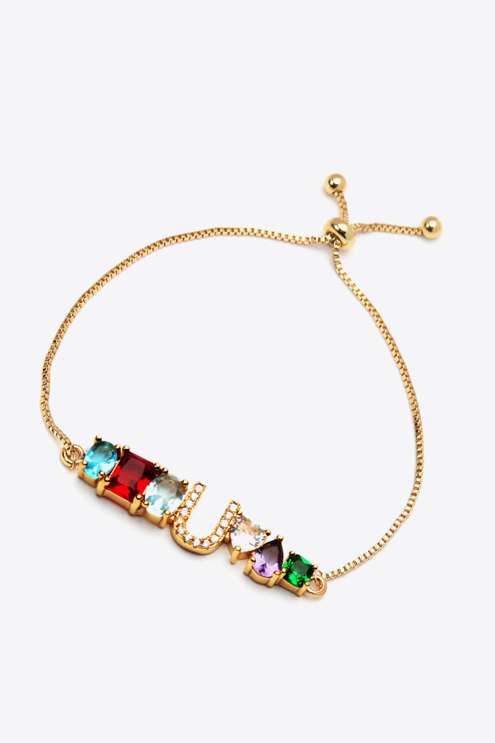 U to Z Zircon Bracelet - Women’s Jewelry - Bracelets - 2 - 2024