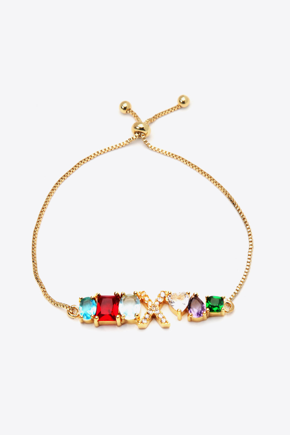 U to Z Zircon Bracelet - X / One Size - Women’s Jewelry - Bracelets - 10 - 2024