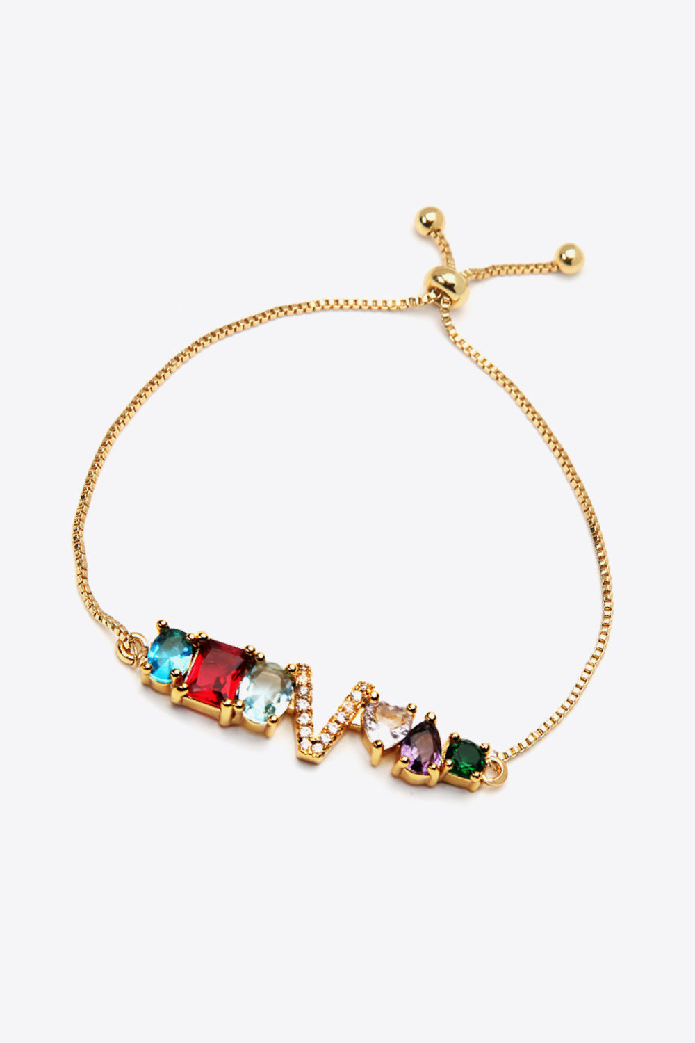 U to Z Zircon Bracelet - Women’s Jewelry - Bracelets - 5 - 2024