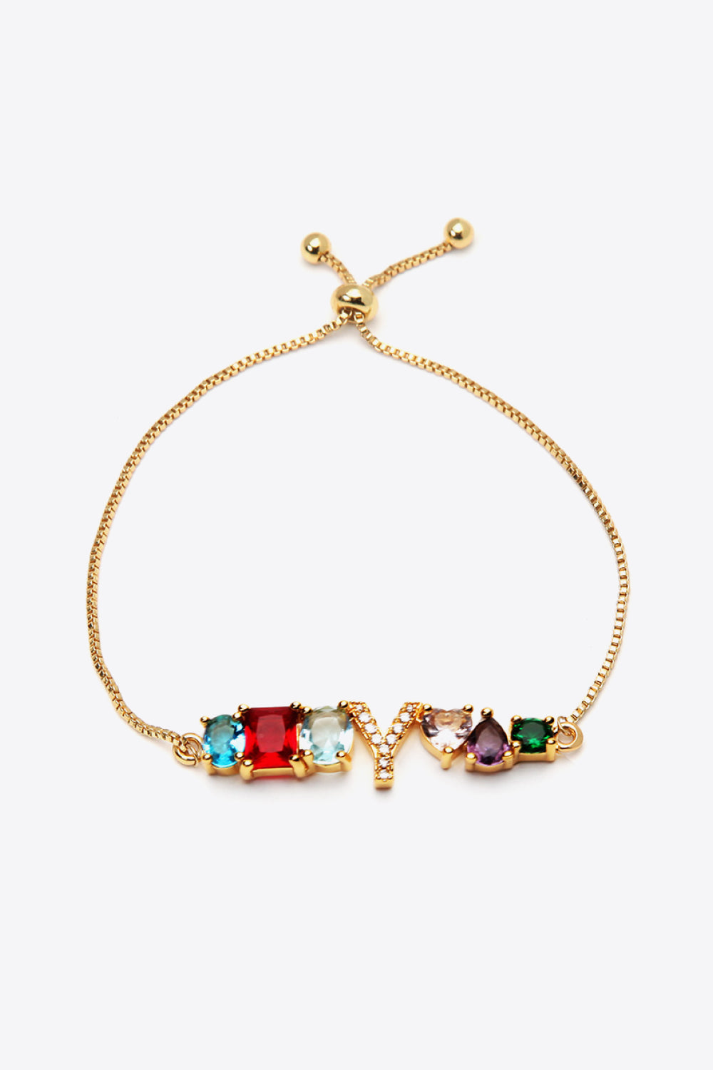 U to Z Zircon Bracelet - Y / One Size - Women’s Jewelry - Bracelets - 13 - 2024