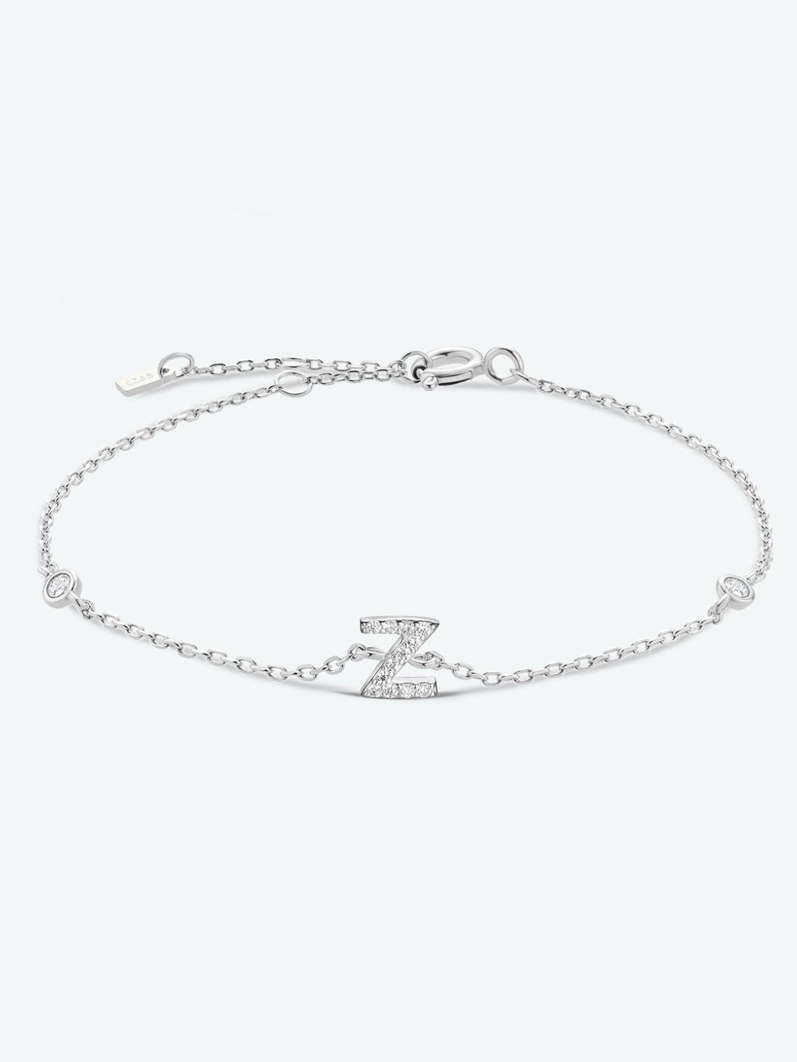 V To Z Zircon 925 Sterling Silver Bracelet - Z/Silver / One Size - Women’s Jewelry - Bracelets - 28 - 2024