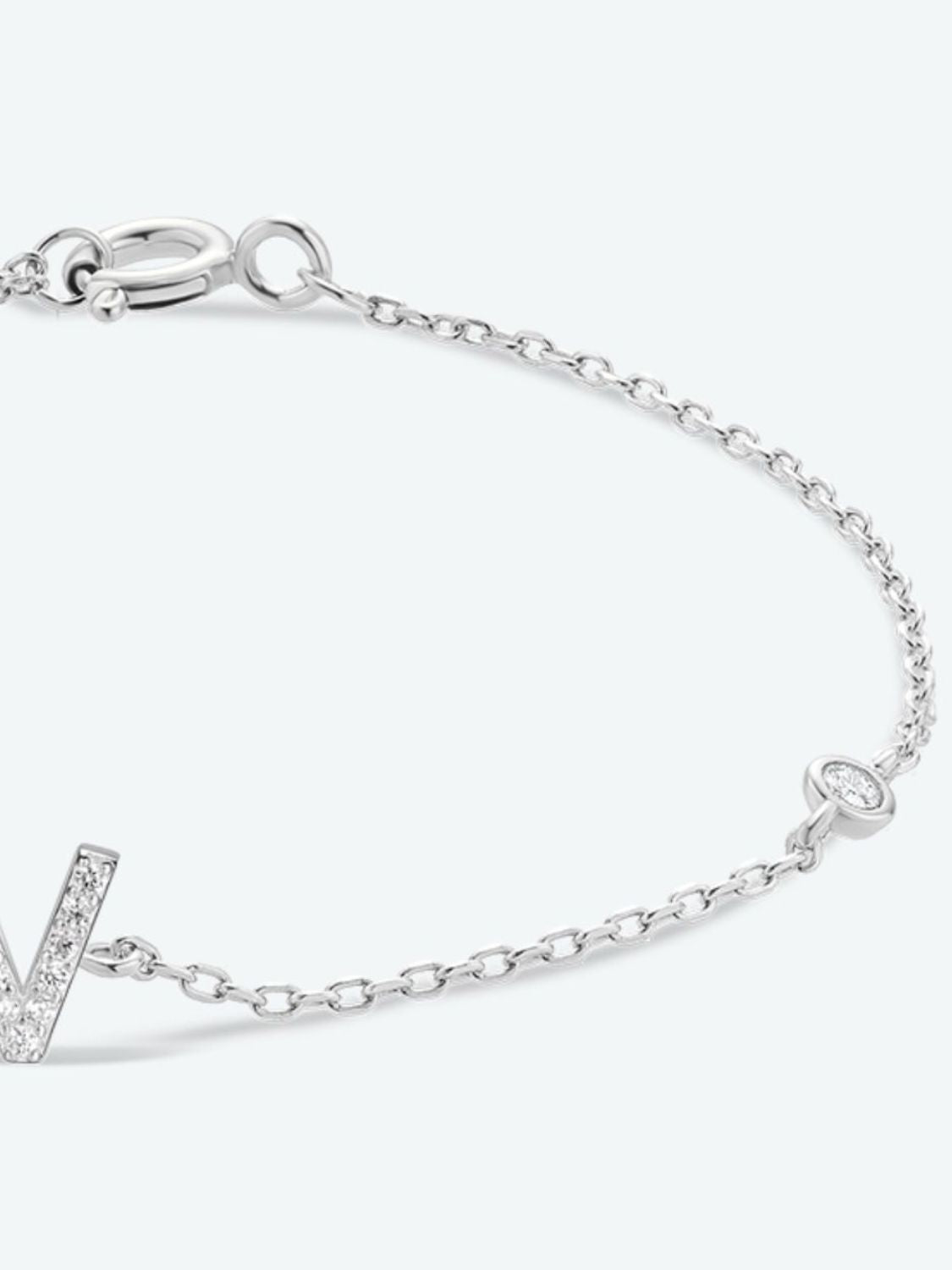 V To Z Zircon 925 Sterling Silver Bracelet - Women’s Jewelry - Bracelets - 6 - 2024