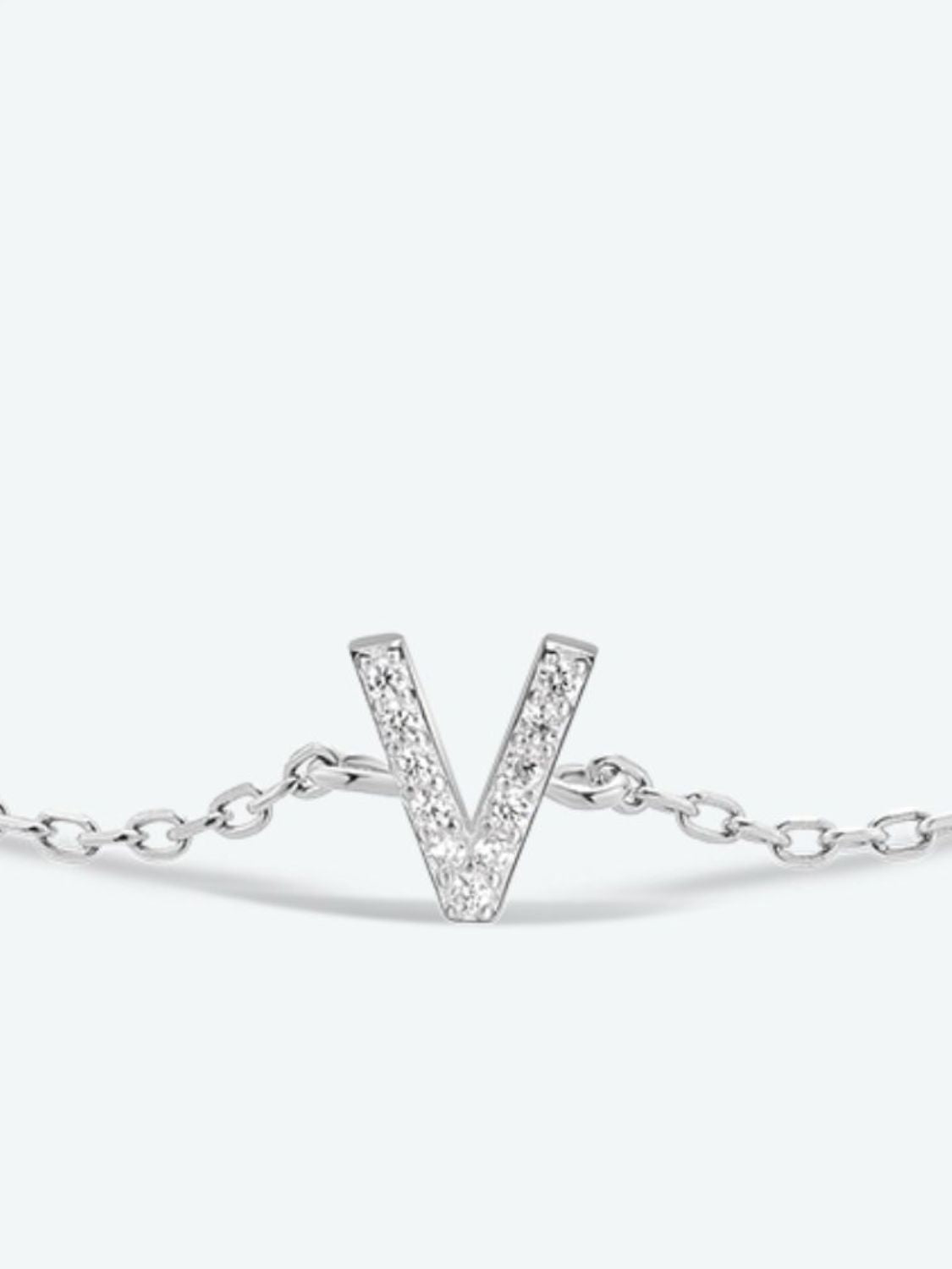 V To Z Zircon 925 Sterling Silver Bracelet - Women’s Jewelry - Bracelets - 5 - 2024