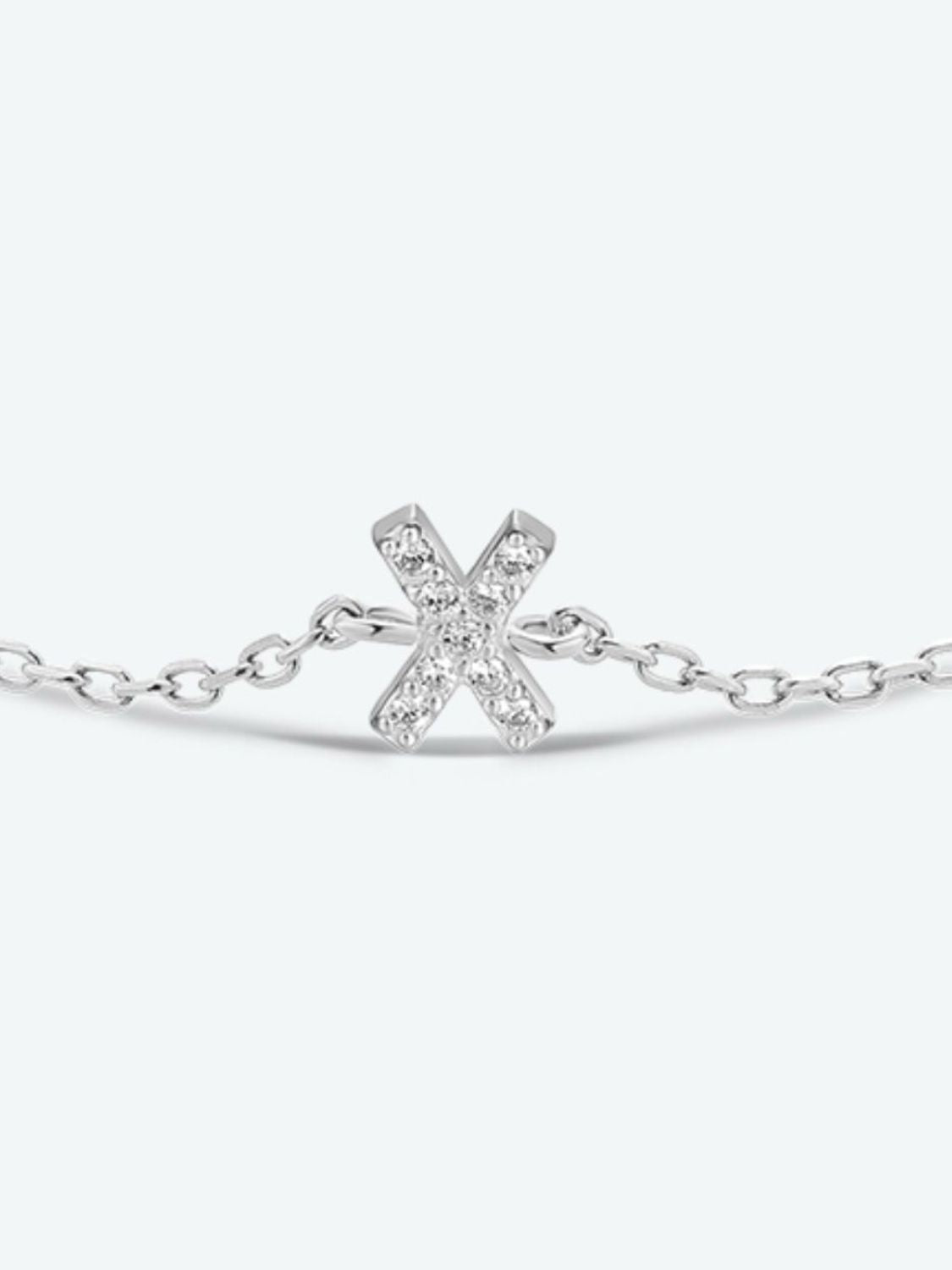 V To Z Zircon 925 Sterling Silver Bracelet - Women’s Jewelry - Bracelets - 18 - 2024