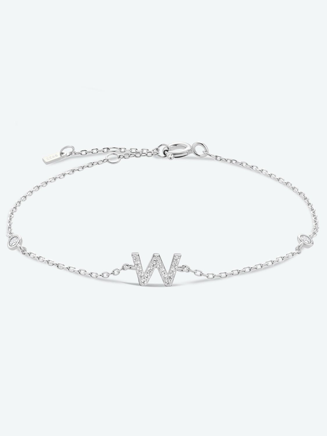 V To Z Zircon 925 Sterling Silver Bracelet - W/Silver / One Size - Women’s Jewelry - Bracelets - 10 - 2024