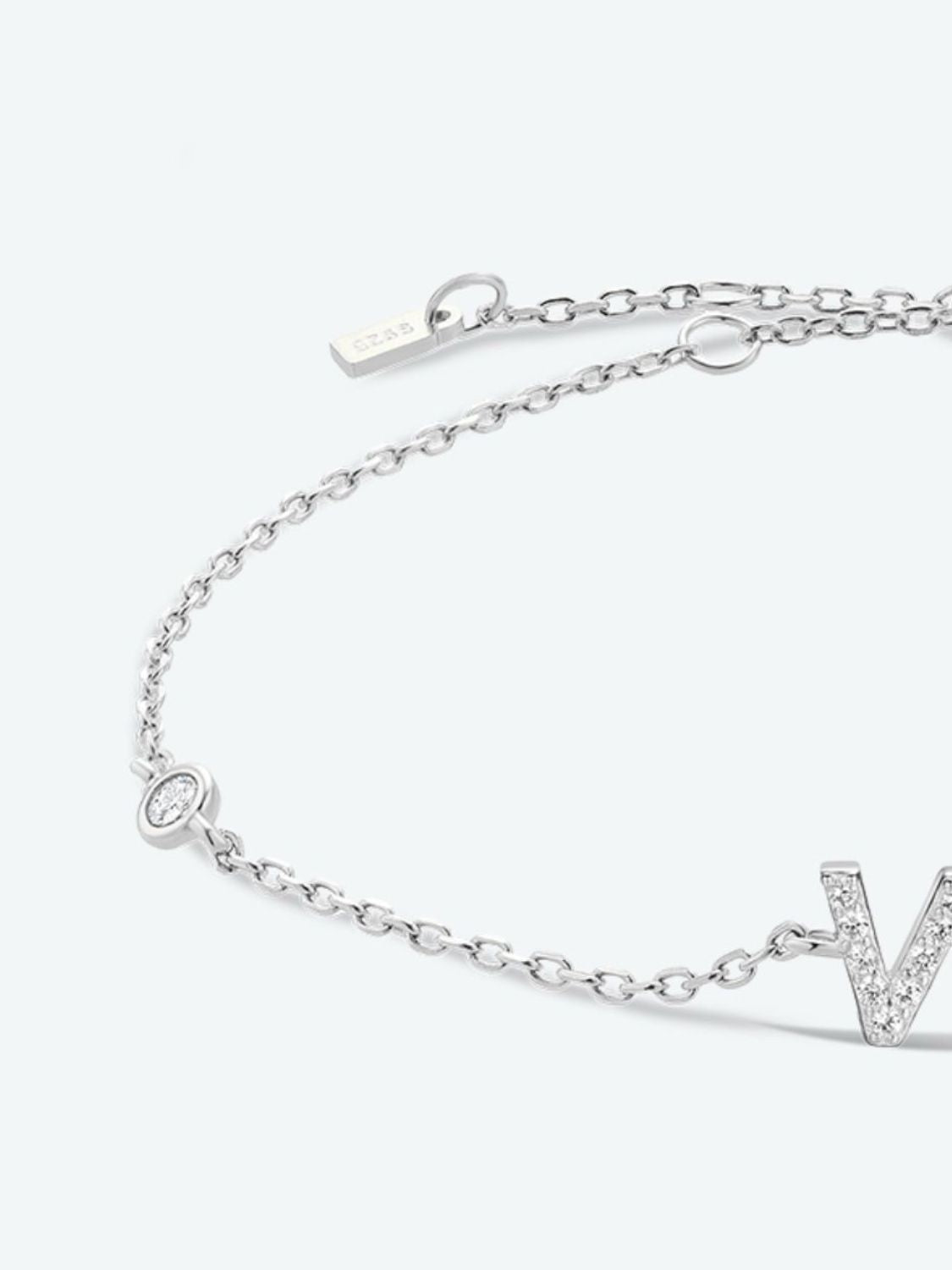 V To Z Zircon 925 Sterling Silver Bracelet - Women’s Jewelry - Bracelets - 12 - 2024