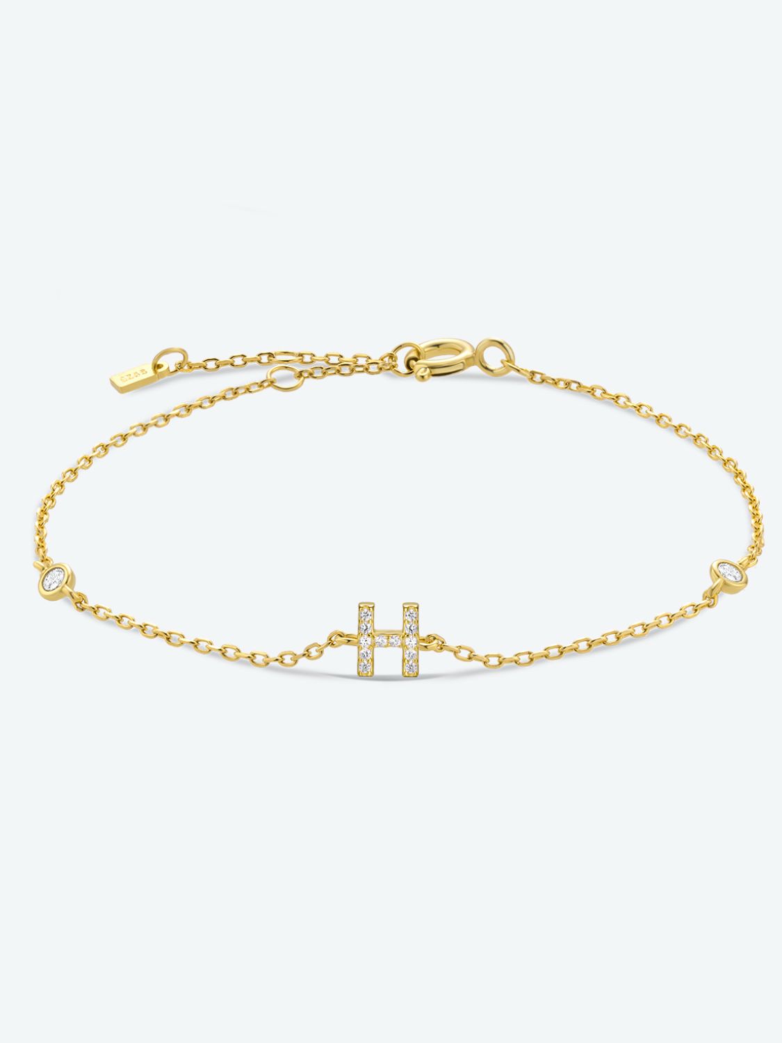 Zircon 925 Sterling Silver Bracelet - H-Gold / One Size - Women’s Jewelry - Bracelets - 7 - 2024