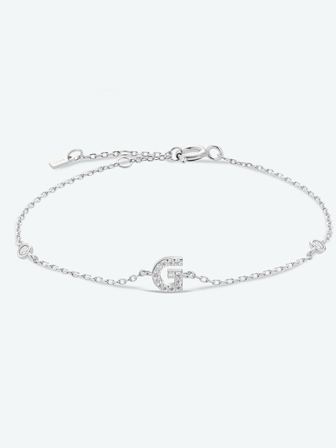 Zircon 925 Sterling Silver Bracelet - G-Silver / One Size - Women’s Jewelry - Bracelets - 4 - 2024