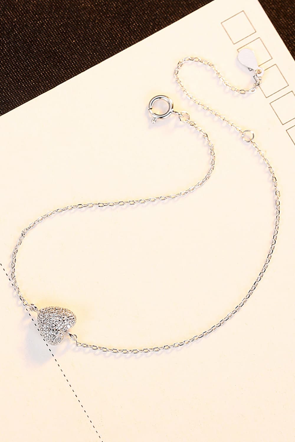 Zircon Heart 925 Sterling Silver Bracelet - Silver / One Size - Women’s Jewelry - Bracelets - 4 - 2024