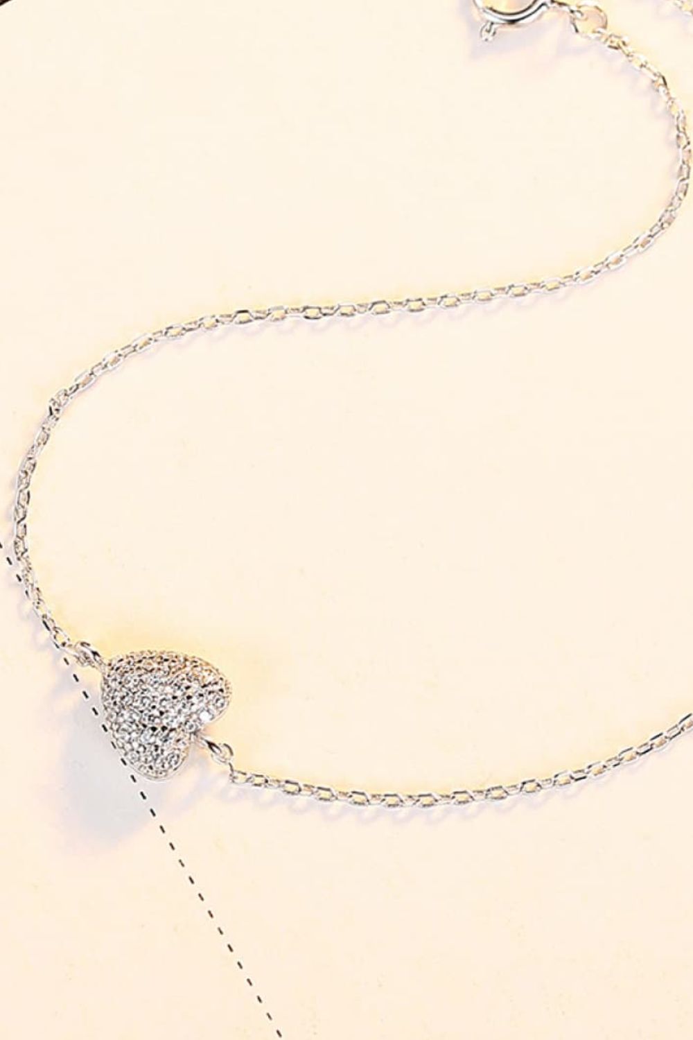 Zircon Heart 925 Sterling Silver Bracelet - Women’s Jewelry - Bracelets - 5 - 2024