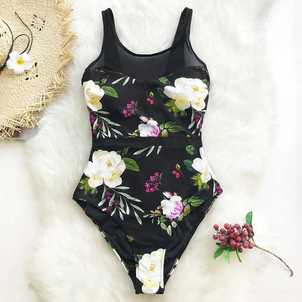 Lotus Floral One Piece - Women’s Clothing & Accessories - 9