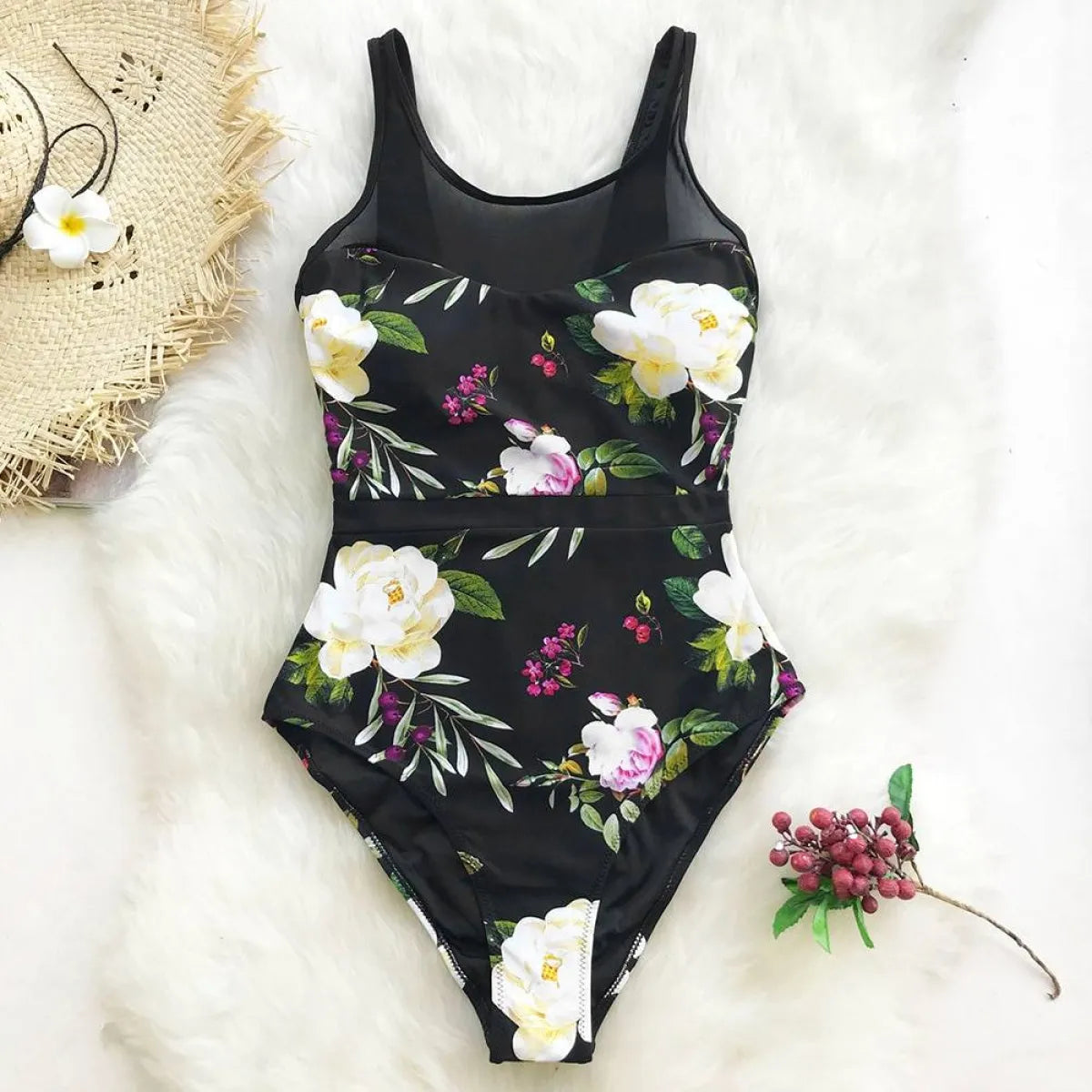 Lotus Floral One Piece - Women’s Clothing & Accessories - 9