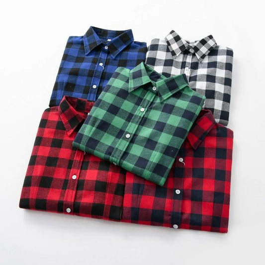 Casual Plaid Button Down - Women’s Clothing & Accessories - 2
