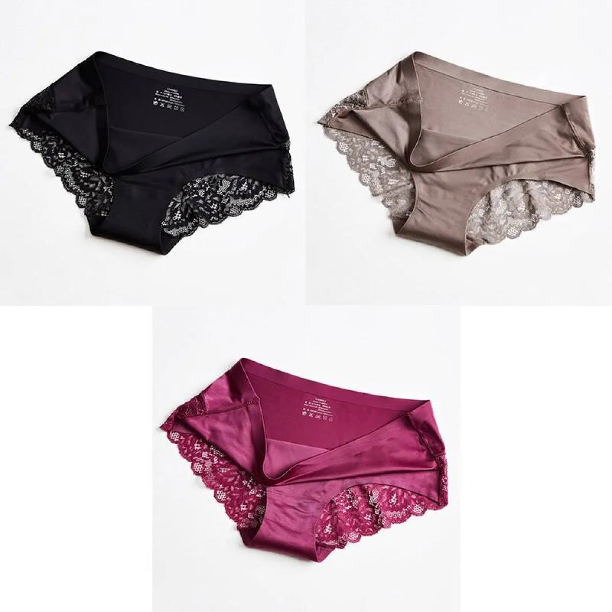 3 Seamless Panties With Lace - Women’s Clothing & Accessories - 22