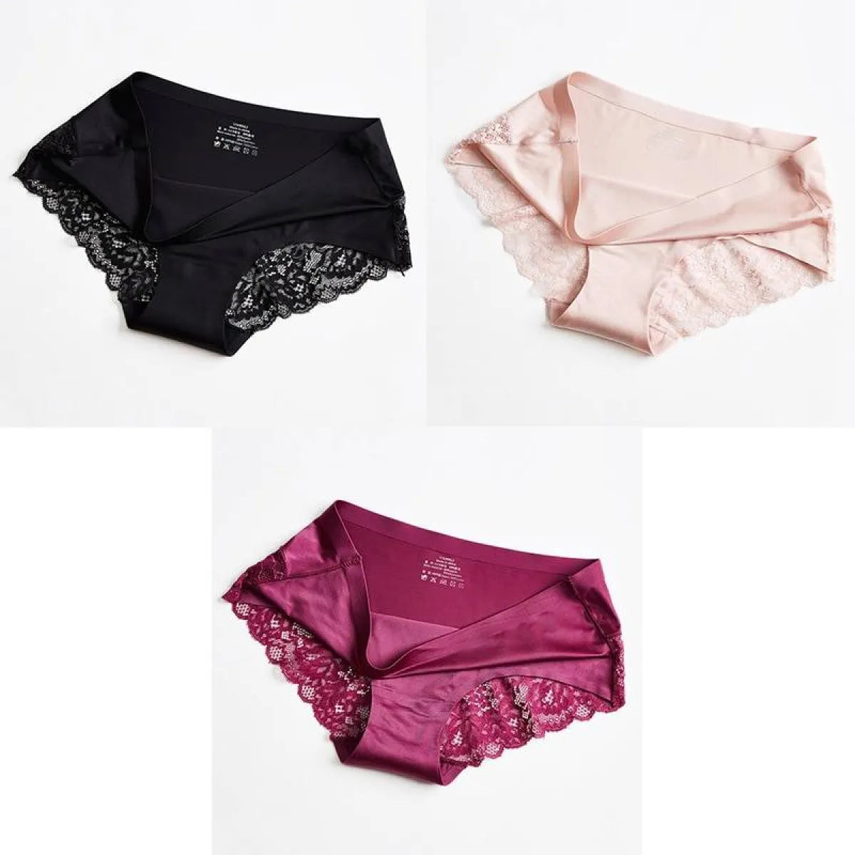 3 Seamless Panties With Lace - Women’s Clothing & Accessories - 27