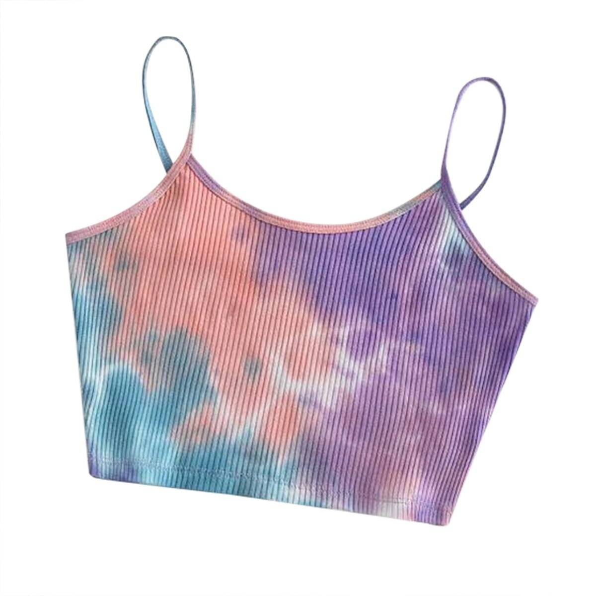 Tie-dye Tank Top - Purple - T-Shirts - Shirts & Tops - 14 - 2024