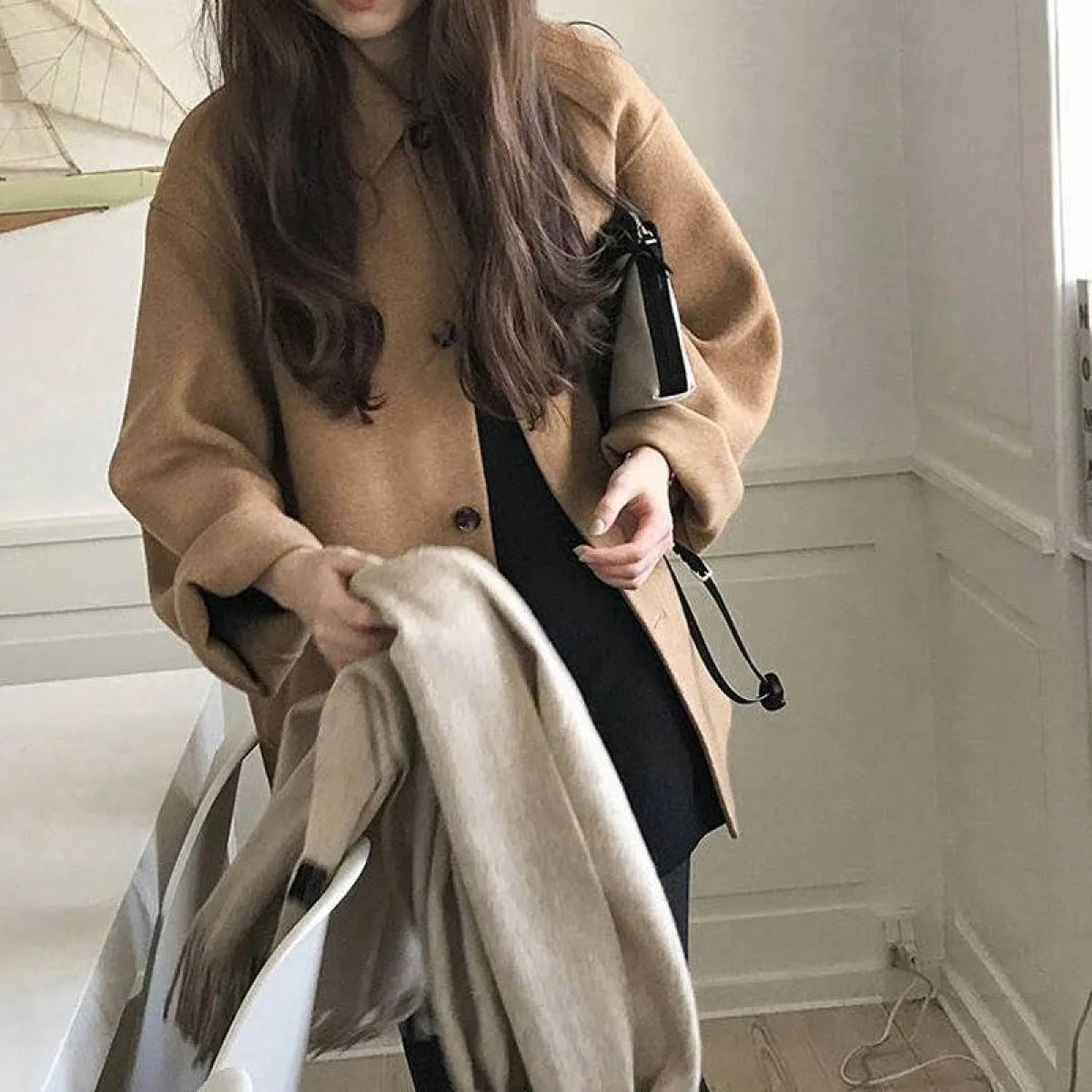 Wool Casual Style Coat - Women’s Clothing & Accessories - 11
