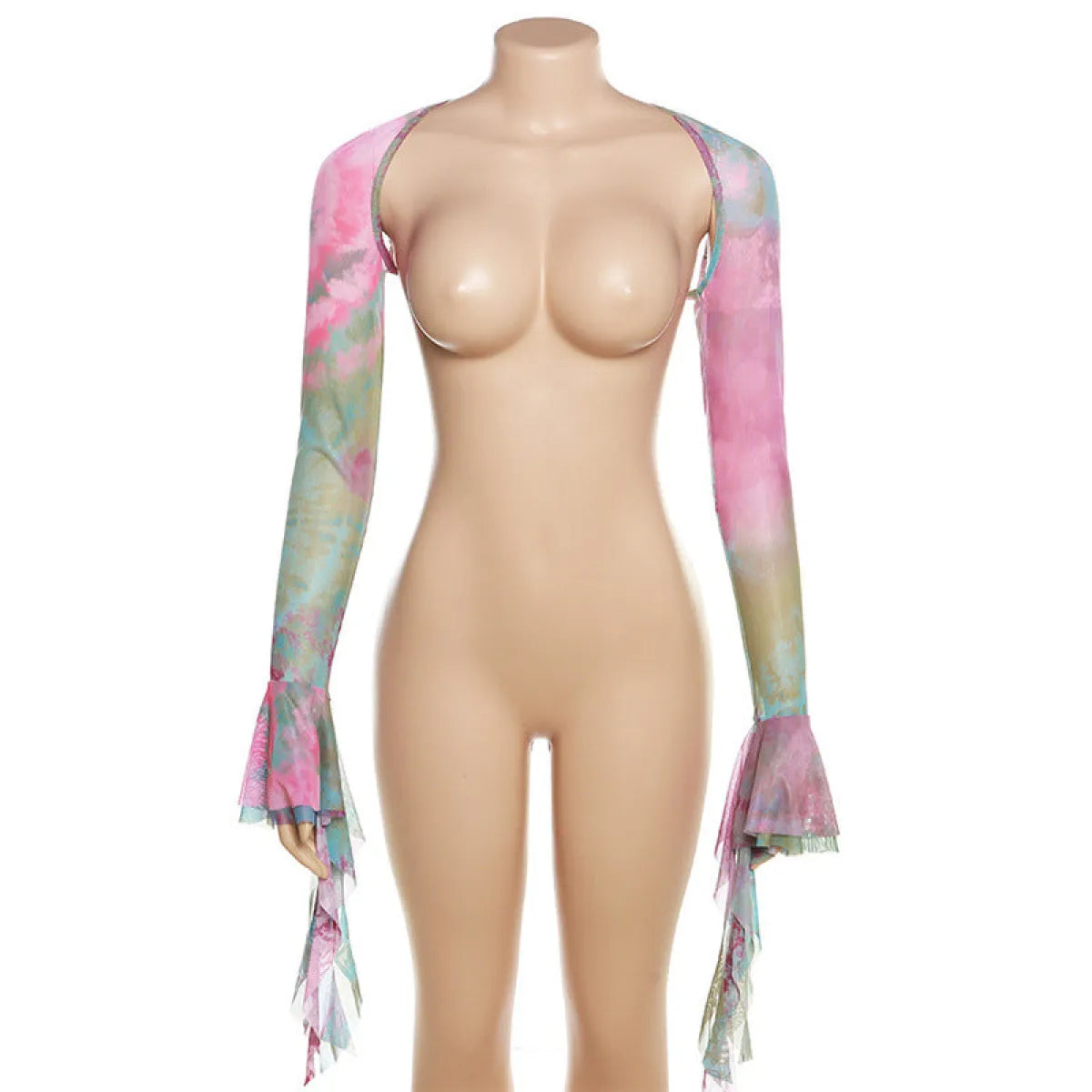 Tie-Dye Fairy Set – Butterfly Crop Top & Wrap Mini Skirt - Bottoms - Sets - 4