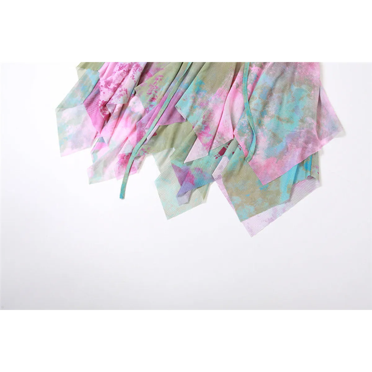 Tie-Dye Fairy Set – Butterfly Crop Top & Wrap Mini Skirt - Bottoms - Sets - 20