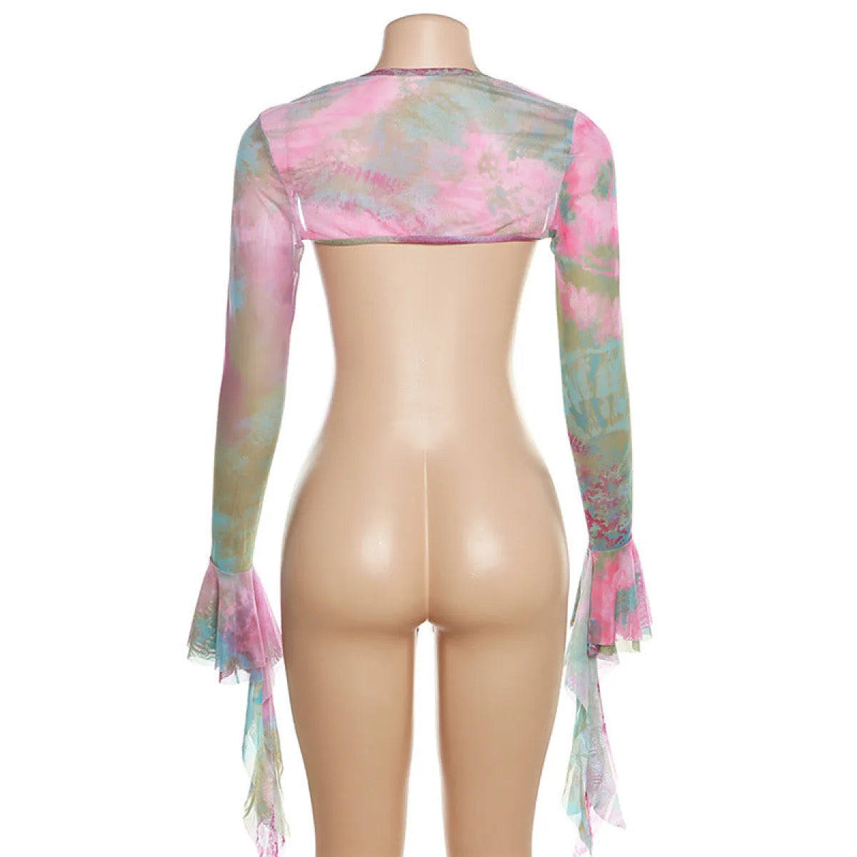 Tie-Dye Fairy Set – Butterfly Crop Top & Wrap Mini Skirt - Bottoms - Sets - 6