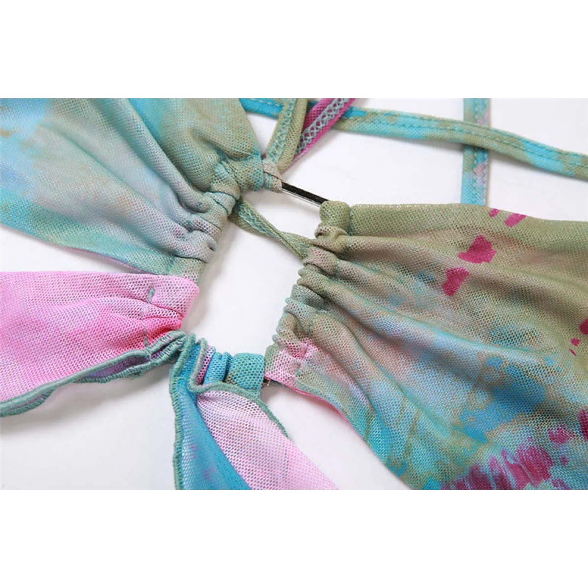 Tie-Dye Fairy Set – Butterfly Crop Top & Wrap Mini Skirt - Bottoms - Sets - 14