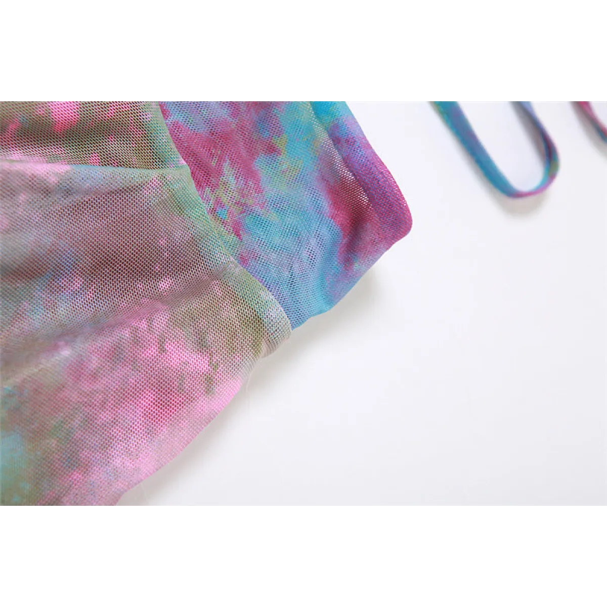 Tie-Dye Fairy Set – Butterfly Crop Top & Wrap Mini Skirt - Bottoms - Sets - 19