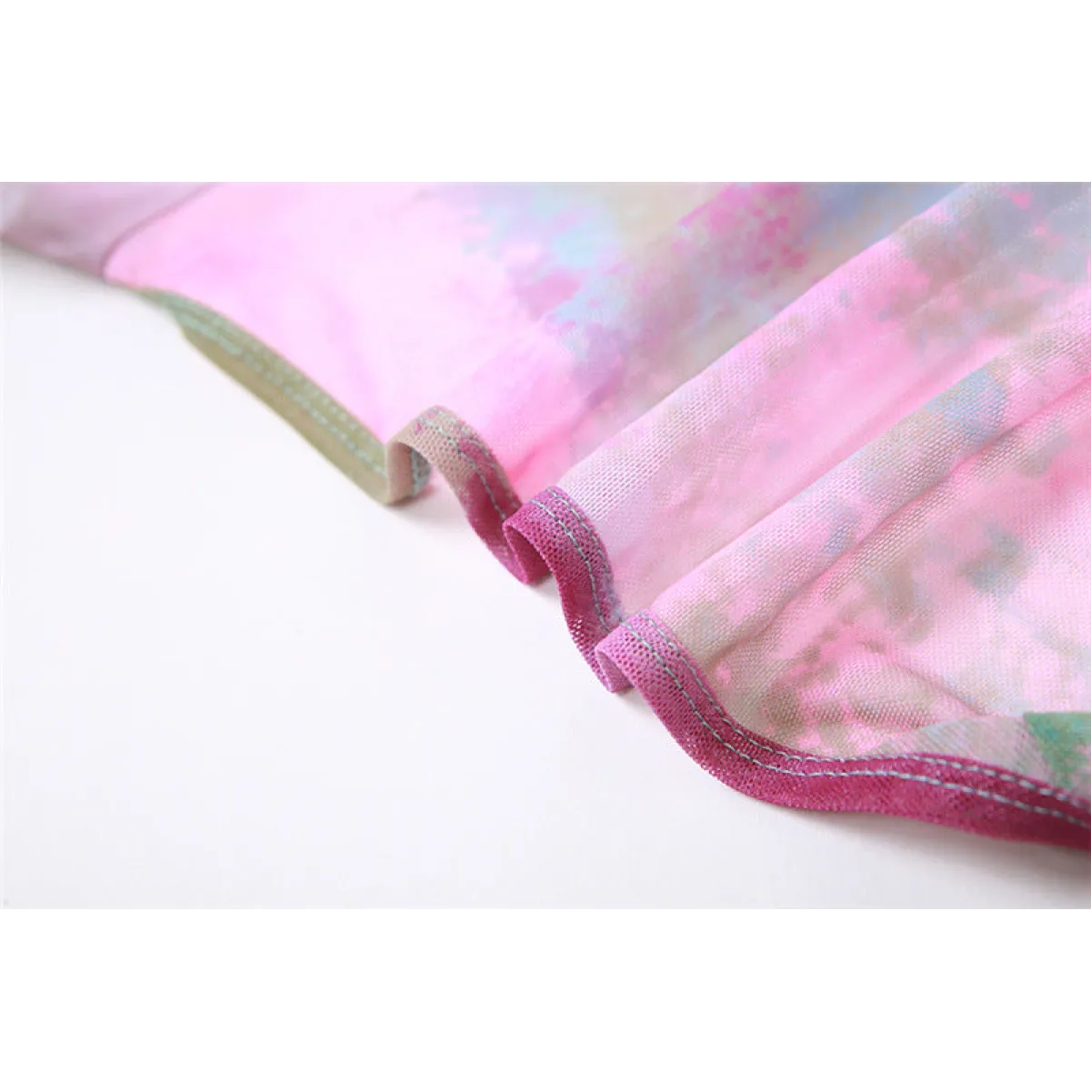 Tie-Dye Fairy Set – Butterfly Crop Top & Wrap Mini Skirt - Bottoms - Sets - 12