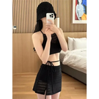 Korean Lace Mesh Bikini Set with Wrap Skirt - Bottoms - Swimsuits - 3