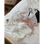 Lavender Low Cut Bikini Set – Halter Lace Up with Wrap Skirt Cover-Up - Bottoms - Swimwear - 16