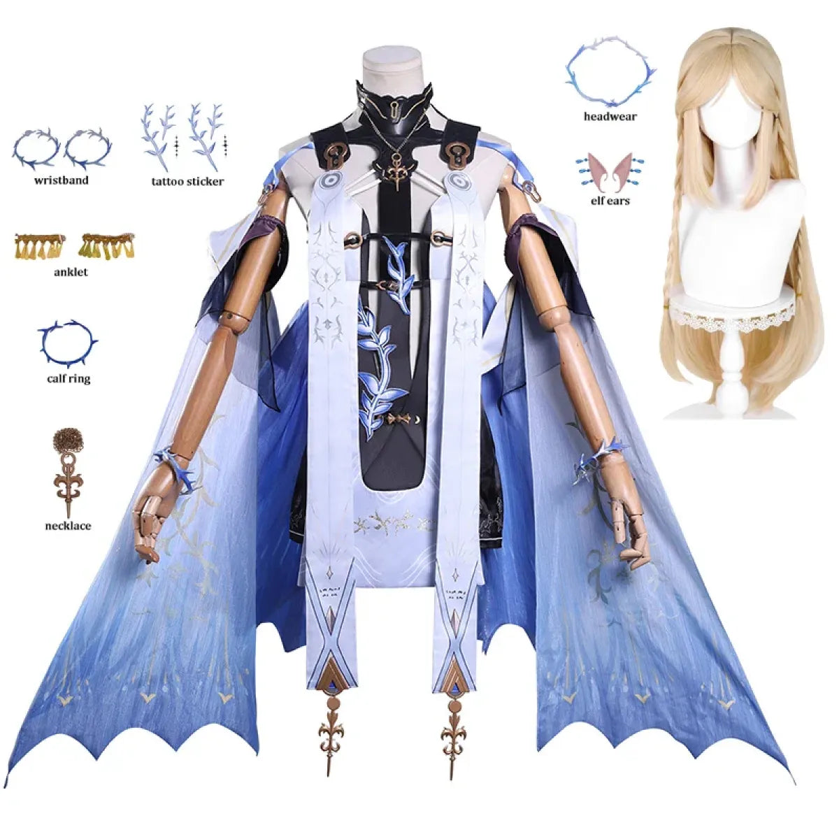 Cartethyia Wuthering Waves Cosplay Costume Set - Dresses - Cosplay - 1