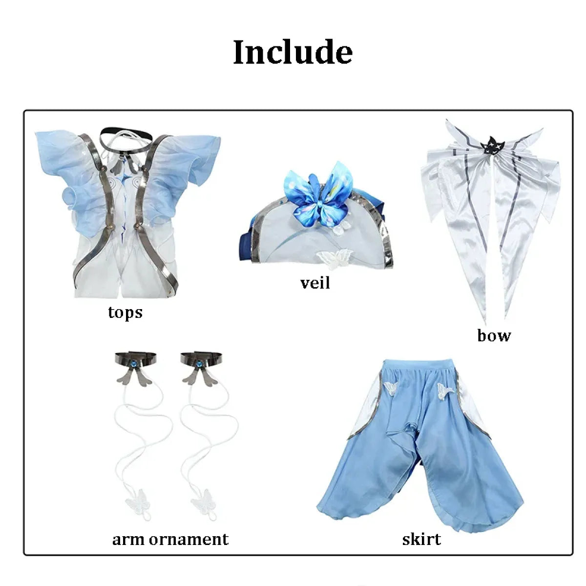 The Shorekeeper Wuthering Waves Cosplay Costume Set - Dresses - Cosplay - 7