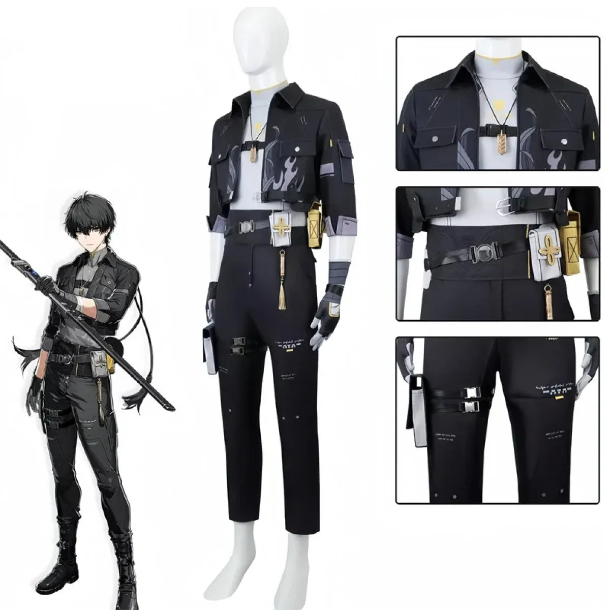 Wuthering Waves Rover Male Cosplay Costume – Full Set with Wig - Cosplay - Cosplay - 3
