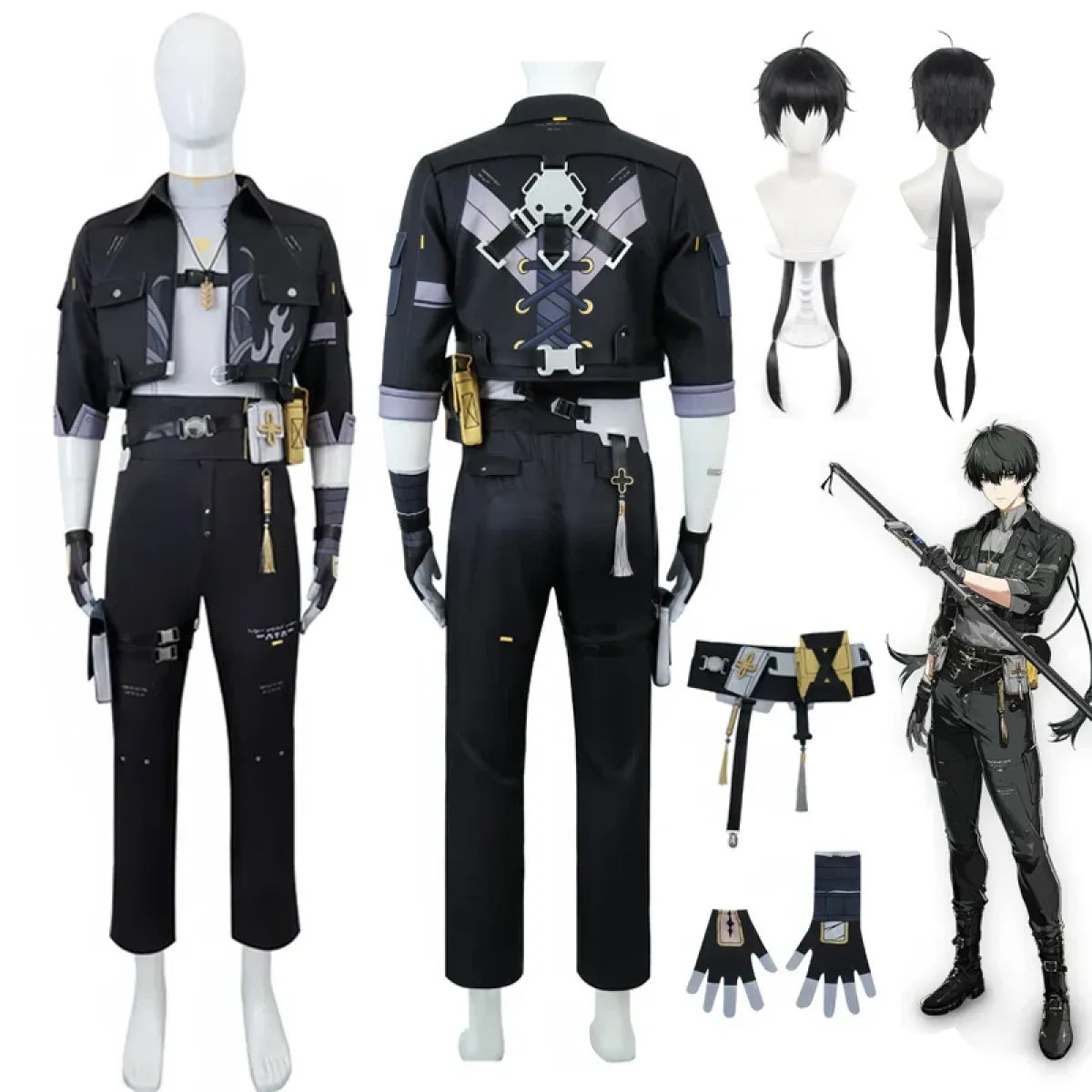 Wuthering Waves Rover Male Cosplay Costume – Full Set with Wig - Cosplay - Cosplay - 1