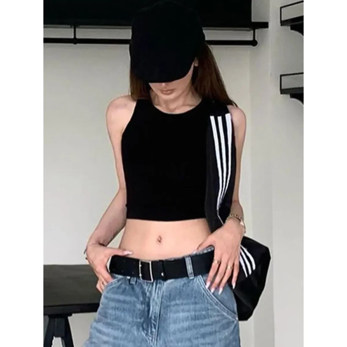 Y2K Backless Lace Up Crop Top - Women’s Clothing & Accessories - Tops - 2