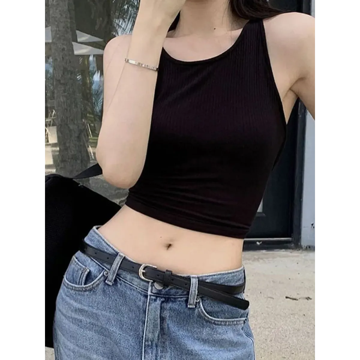 Y2K Backless Lace Up Crop Top - Women’s Clothing & Accessories - Tops - 3